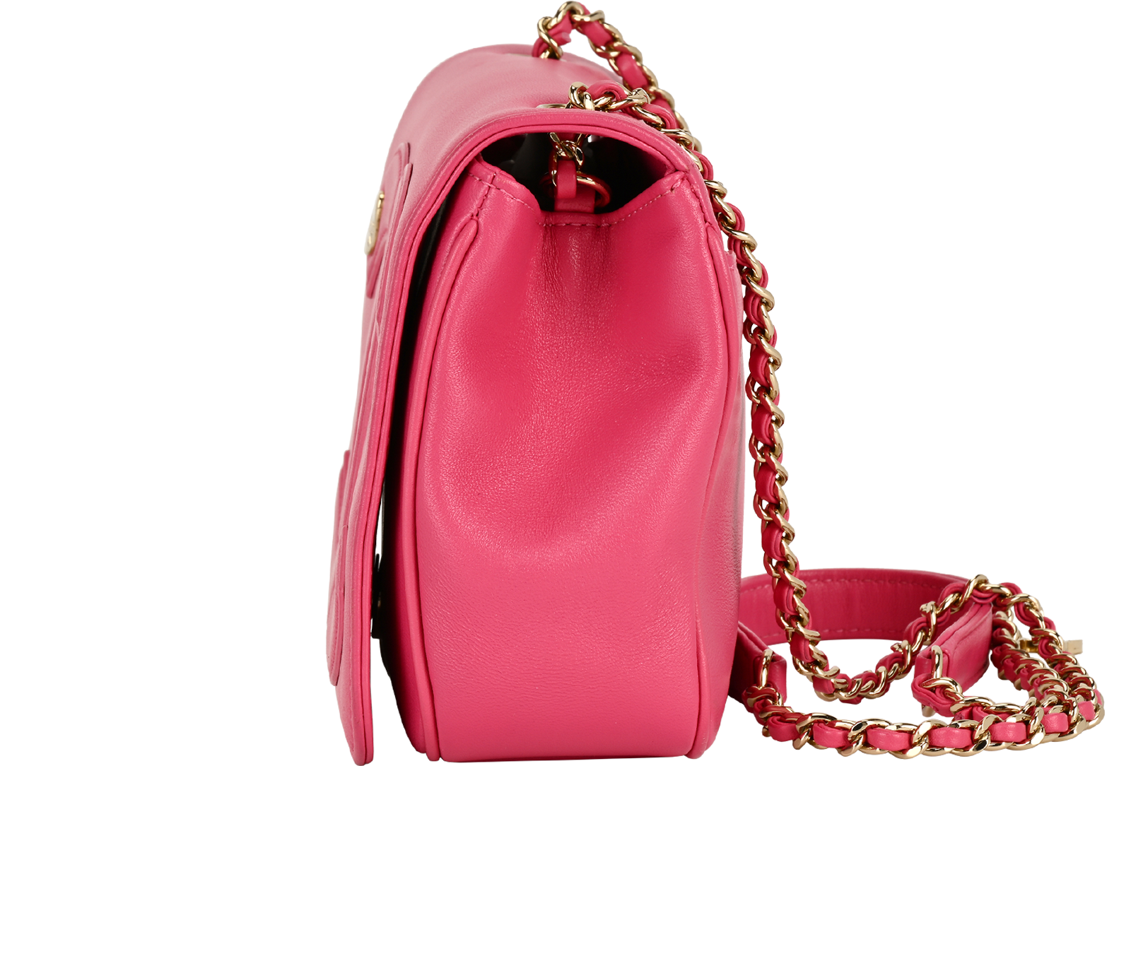 CC Mania Flap, &pound;1,900, Handbags, Pink, Leather, Bottom view